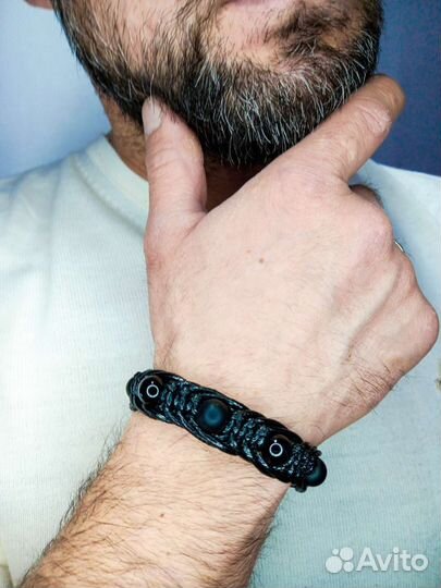 Мужской браслет Magic Node с натуральным камнем