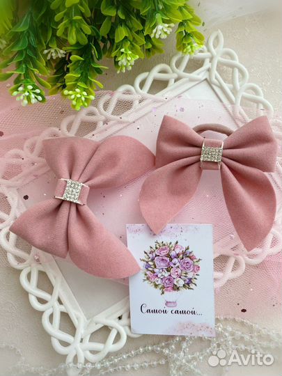 Бантики для волос ручной работы