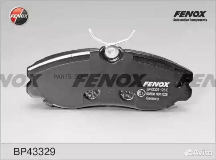Fenox BP43329 Колодки тормозные nissan terrano II