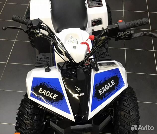 Квадроцикл ATV 110 Eagle бело-синий