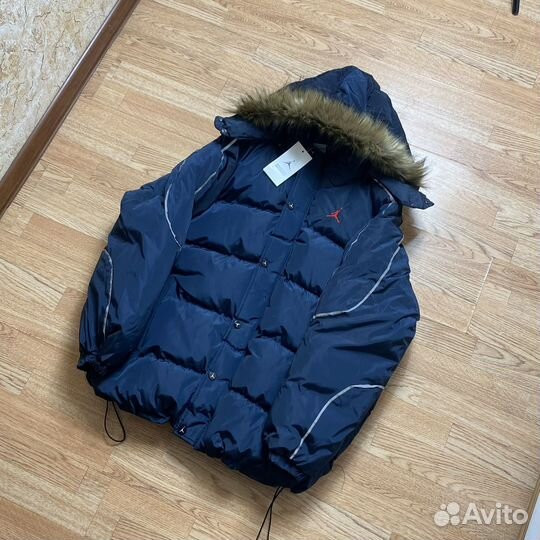 Пуховик Jordan & Supreme Синий