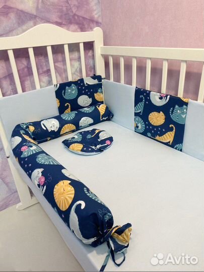 Бортики в детскую кроватку