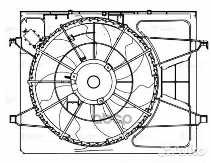 Вентилятор радиатора KIA ceed /elantra HD 06- KIA