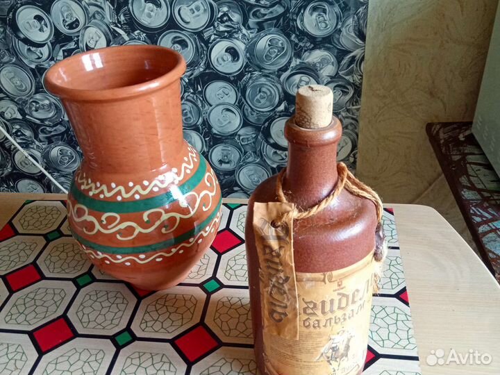 Бутылка керамическая