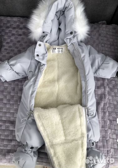 Комбинезон демисезонный осень зима р-р 80