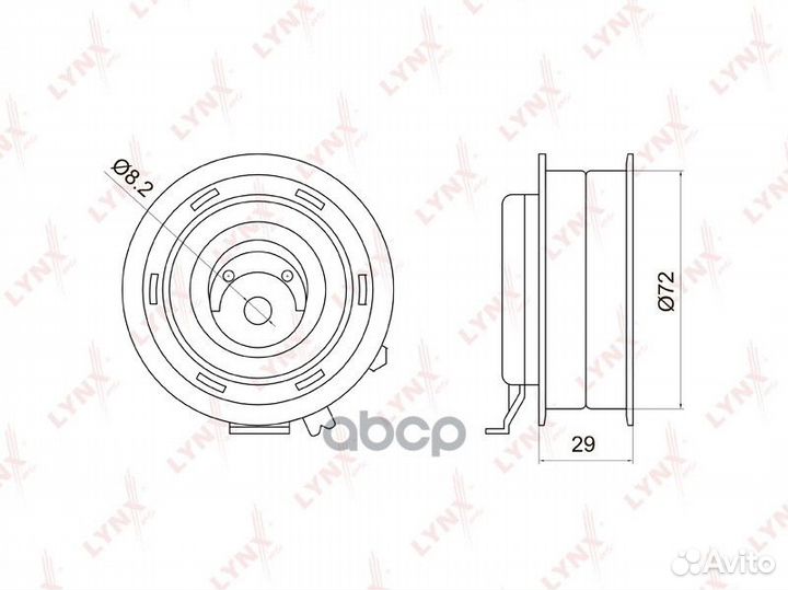 PB-1006 ролик натяжной ремня грм Audi A3/A4, V