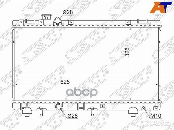Радиатор Toyota Corsa 94-99 / Cynos 95-99 / Rau