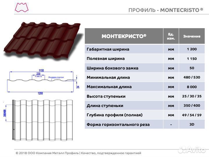 Металлочерепица Монтекристо Puretan RR32