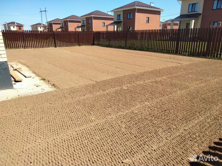 Благоустройство участка. Вспашка.Газон, покос