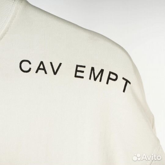 Лонгслив Cav Empt белый с глазами