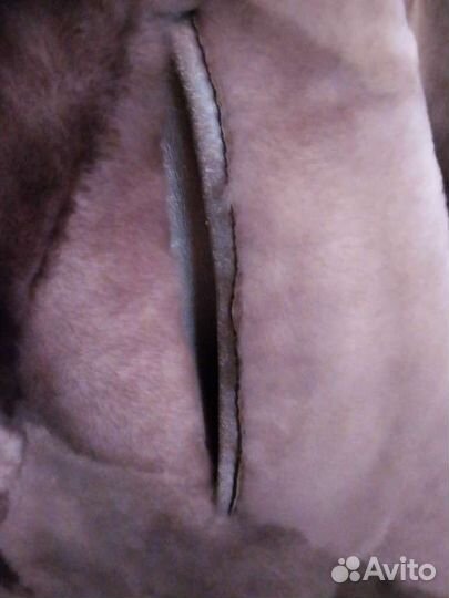 Шуба мутоновая с капюшоном