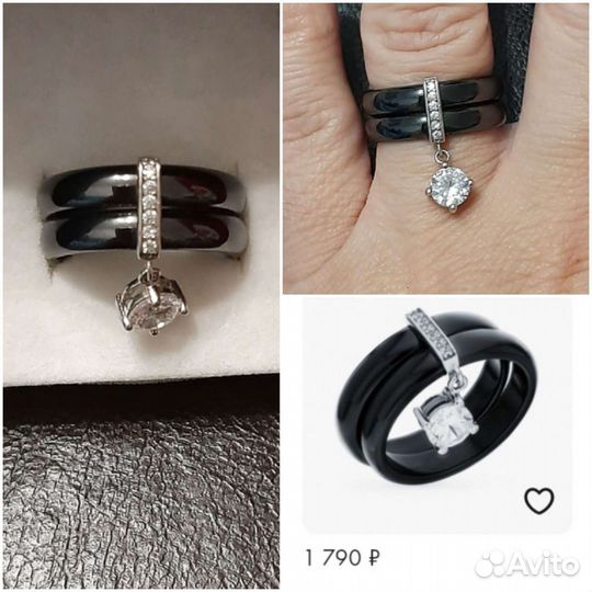 Серебро серьги и кольца