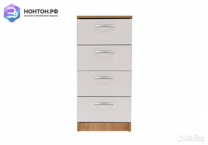 Комод Лотос 1.022 дуб сонома / белый глянец
