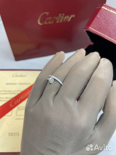 Кольцо из белого золота cartier juste un clou