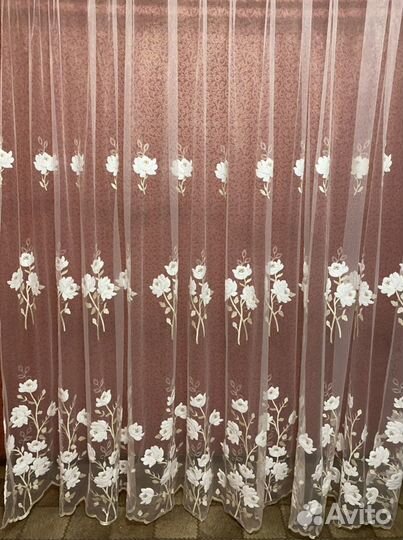 Новый тюль «Нежные цветы»