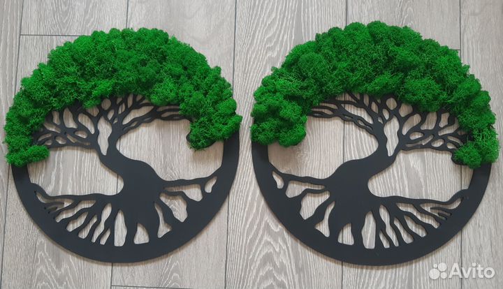 Панно дерево жизни из стабилизированного мха