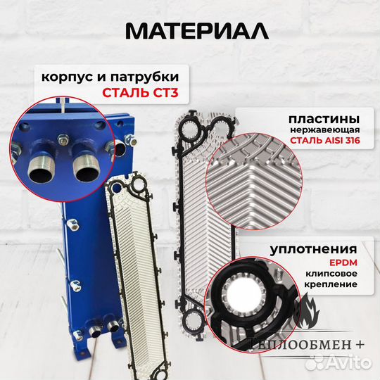 Теплообменник SN 08-15 для гвс 80кВт 1265 л/час