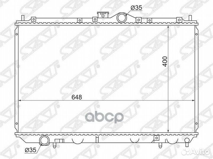 Радиатор Mitsubishi Carisma 95-05 MC0002-4G63 Sat