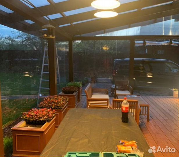 Мягкие окна для беседки