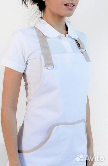 Белый китель поварской мужской