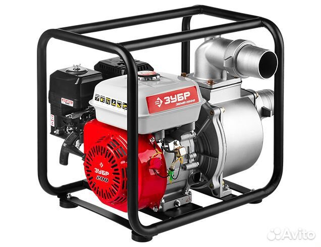 Мотопомпа бензиновая Зубр збмп-1000 (1000 л/мин)