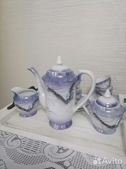 Сервиз кофейный дракон Япония