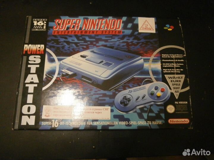 Игровая приставка Super Nintendo Pal snes 16bit