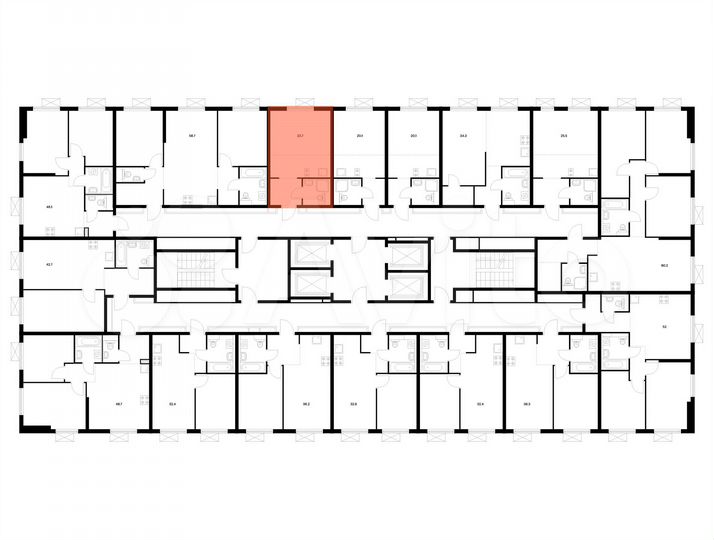 Квартира-студия, 23,7 м², 5/33 эт.