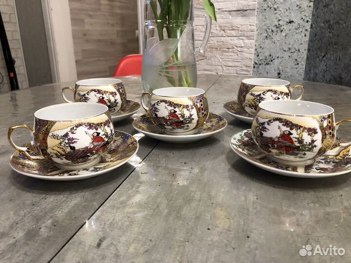 Чайный сервиз 5 предметов, япония yamasen