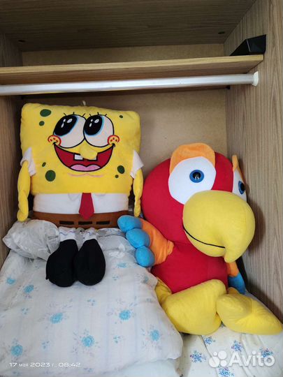 Мягкая игрушка большая попугай 