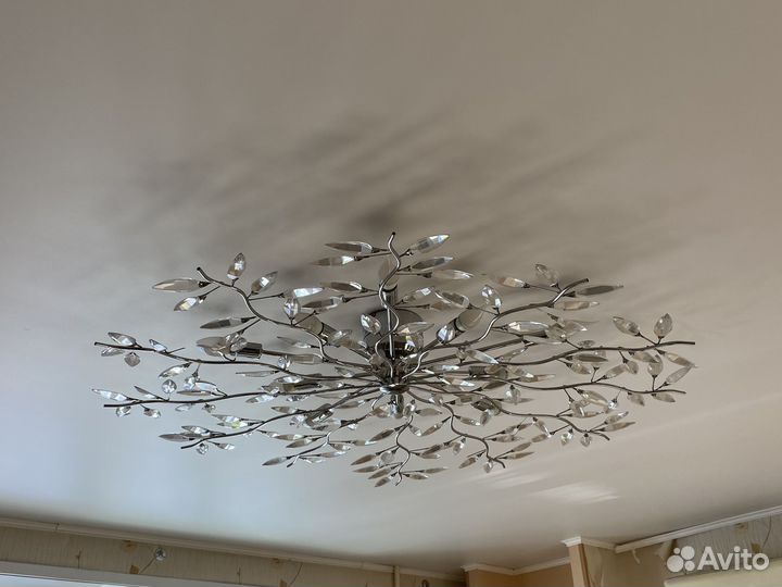 Люстра потолочная бу хрустальная