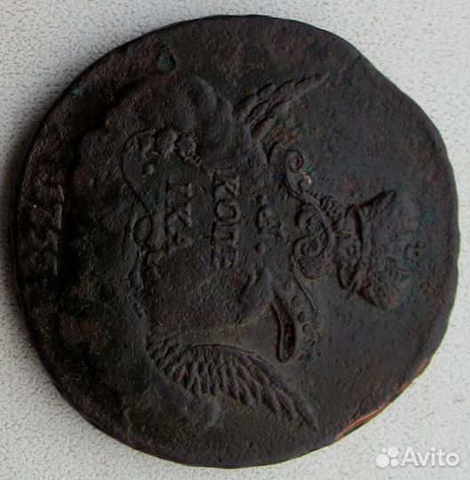 1 копейка 1755г. облачная, редкость