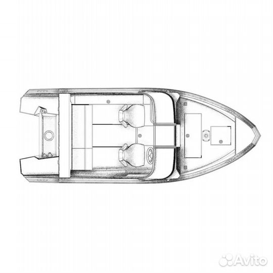 Алюминиевая лодка Windboat 4.6 DCX