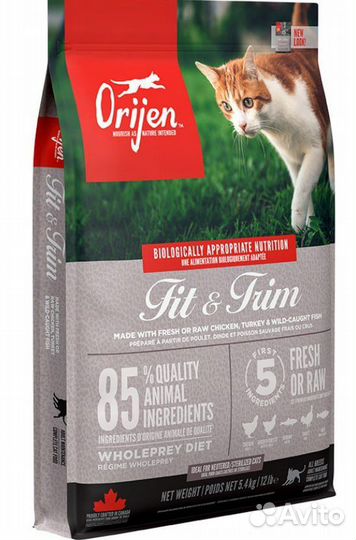 Сухой корм для кошек Orijen Fit & Trim 5.4 кг Cat