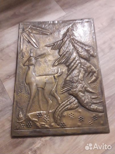 Картина медная чеканка СССР