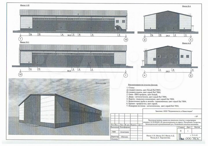 Производство, 1500 м²