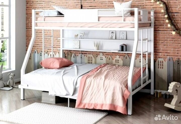 Кровати металлические двухъярусные