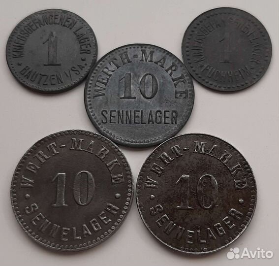 10 пфеннингов лагерные Первая миров война Германия