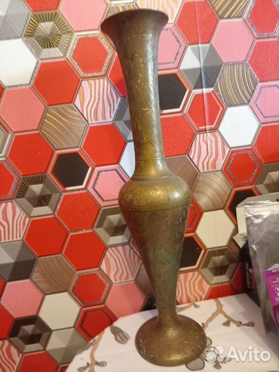 Ваза индия латунь