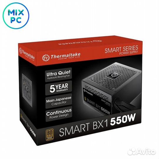 Блок питания 550W Thermaltake Smart BX1 80+ Bronze
