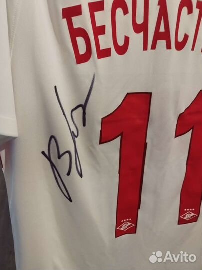 Футболка Спартак с автографом