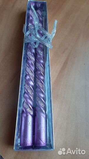 Свечи с блёсками