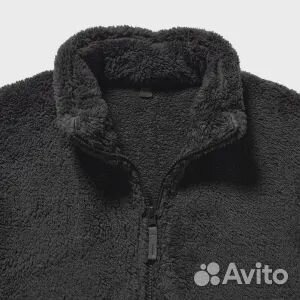Куртка Uniqlo Fluffy Fleece, темно-серый