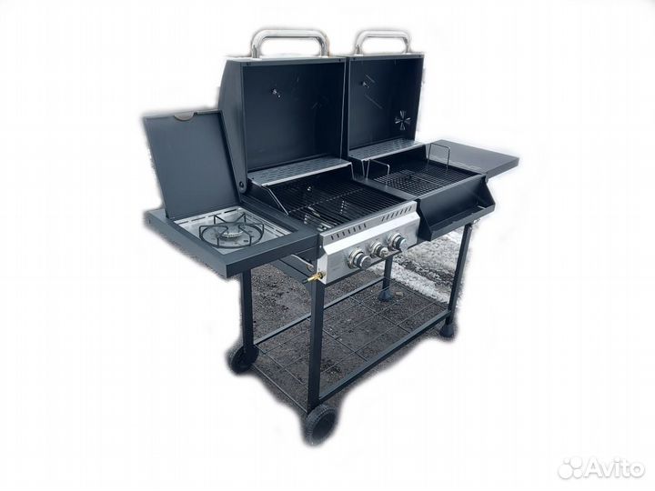 Газовый гриль + мангал 2 в 1 