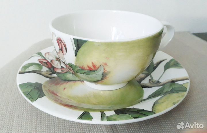 Фарфоровая чайная пара Portmeirion Англия Яблоко