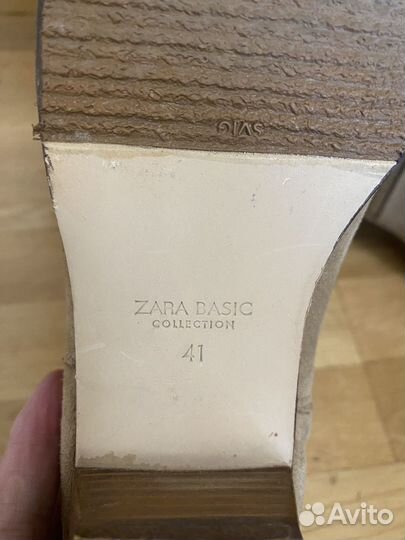 Полусапоги, казаки,Zara, женские, 40-41