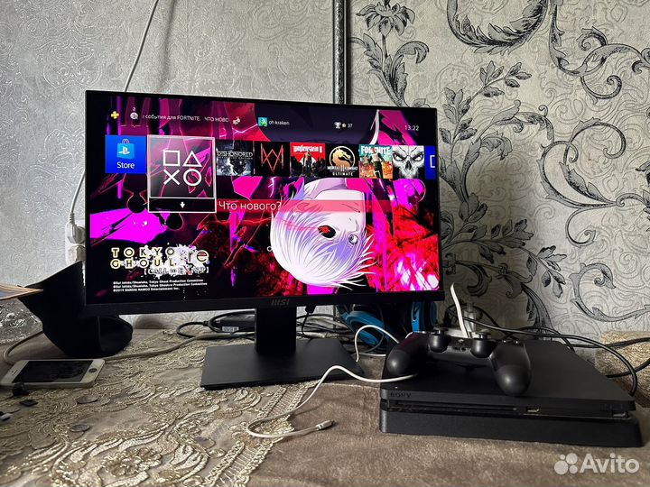 Ps4 slim с играми