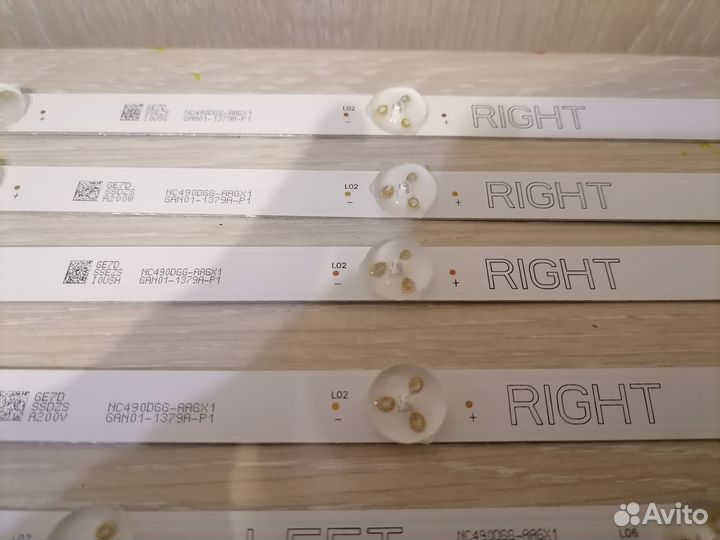 Комплект подсветки для тв LG 49UK6200PLA