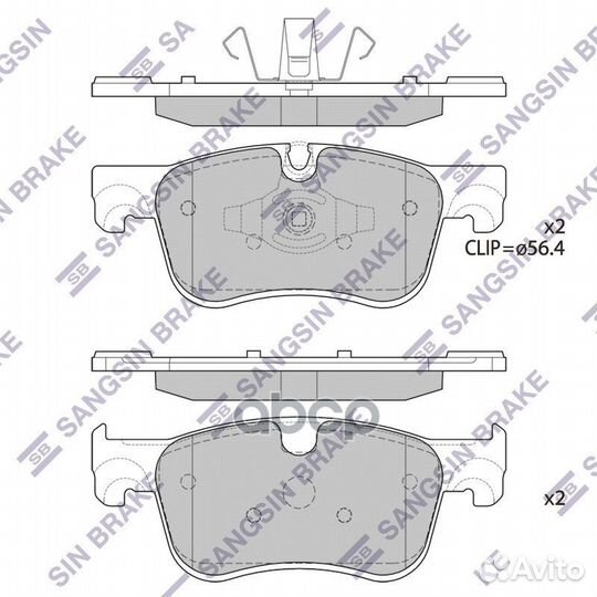 Колодки передние citroen C4 picasso II 2013