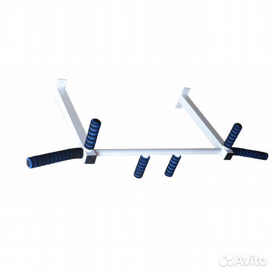 Турник потолочный с тремя хватами, белый